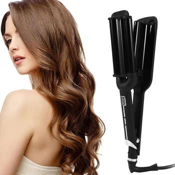 Deep Wave Hair Curling Irons 32MM Ceramic Triple Barrel Big Wave Iron Hair Culer Wand Women Three-tube Hair Styling Tools
Deep Wave Hair Curling Irons 32MM Ceramic Triple Barrel Big Wave Iron Hair Culer Wand Women Three-tube Hair Styling Tools