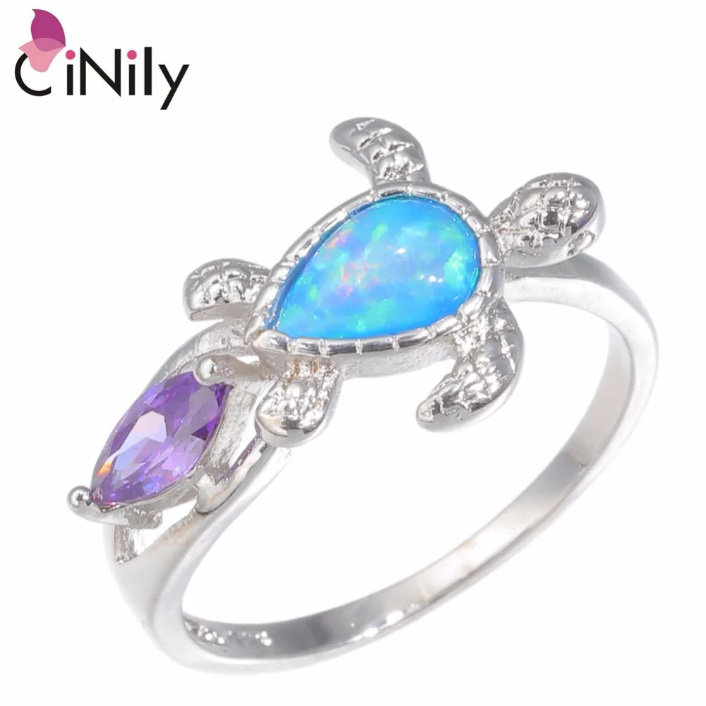 CiNily Created Blue Fire Opal Purple Stone Silver Plated Wholesale Tortoise for Women Jewelry Gift Ring Size 6-9 OJ9307
CiNily Created Blue Fire Opal Purple Stone Silver Plated Wholesale Tortoise for Women Jewelry Gift Ring Size 6-9 OJ9307