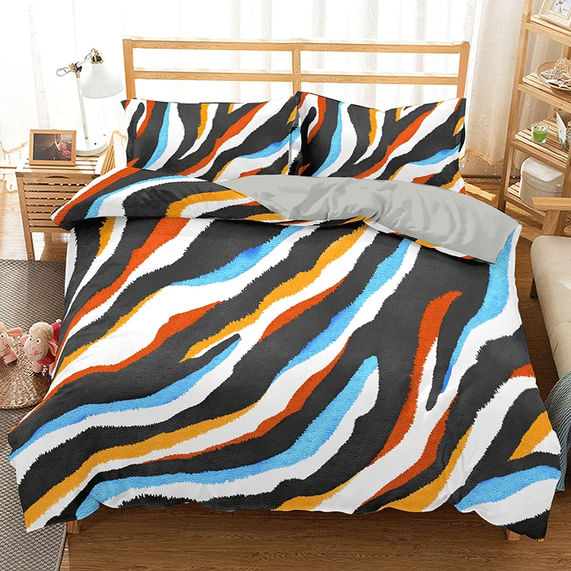 Zebra/Leopard printing 2 People Double Bed 2/3pc Single Double Duvet Cover Quilt Minimalism Duvet Cover
Zebra/Leopard printing 2 People Double Bed 2/3pc Single Double Duvet Cover Quilt Minimalism Duvet Cover