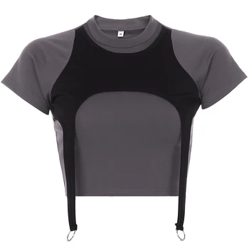 Jazz Dance Costumes Sexy Splicing Short Sleeve Tops Women Nightclub Singer Dj Stage Clothes Pole Dancing Wear Rave Outfit DT2091
Jazz Dance Costumes Sexy Splicing Short Sleeve Tops Women Nightclub Singer Dj Stage Clothes Pole Dancing Wear Rave Outfit DT2091