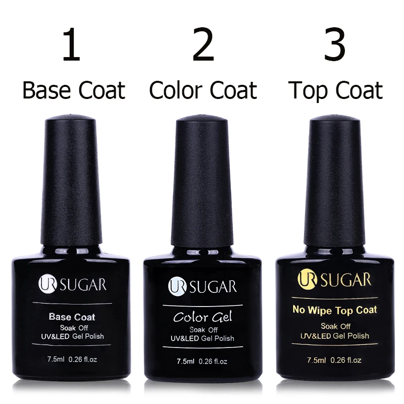 UR SUGAR 1Pcs Base Top Coat Nail Gel Set Polish Nail Art varnish No Wipe Soak Off UV LED Long Lasting Gel Varnish 
UR SUGAR 1Pcs Base Top Coat Nail Gel Set Polish Nail Art varnish No Wipe Soak Off UV LED Long Lasting Gel Varnish