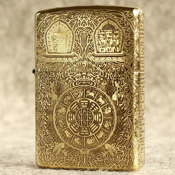 Free shipping oil lighter original Kerosene lighter carving Gossip copper windproof cigarette cigar lighter gift for men
Free shipping oil lighter original Kerosene lighter carving Gossip copper windproof cigarette cigar lighter gift for men