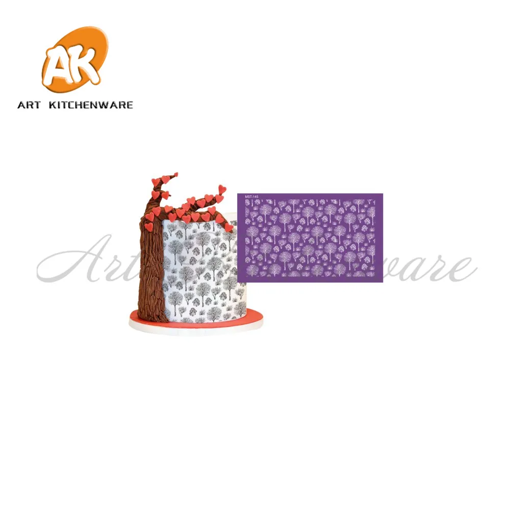 Woods Mesh Stencil Tree Stencil Wedding Cake Decorating Tool Soft Fabric Stencils for Fondant Cake Mold Bakery
Woods Mesh Stencil Tree Stencil Wedding Cake Decorating Tool Soft Fabric Stencils for Fondant Cake Mold Bakery