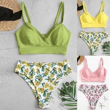 Sexy Bikinis 2020 Swimwear Women Print Floral Surplice High Cut Tankini Swimsuit Swimwear Купальник Женский Купальник Женский
Sexy Bikinis 2020 Swimwear Women Print Floral Surplice High Cut Tankini Swimsuit Swimwear Купальник Женский Купальник Женский