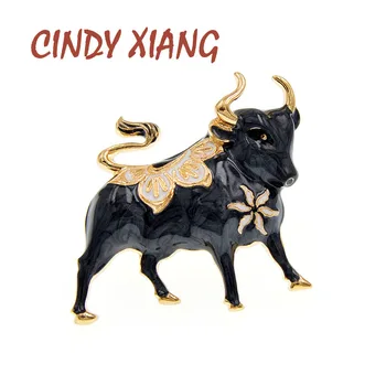 CINDY XIANG New Enamel Bull Brooch Chinese 2021 Year Zodiac Brooches Women And Men Pin Animal Cattle Cow Jewelry 4 Colors
CINDY XIANG New Enamel Bull Brooch Chinese 2021 Year Zodiac Brooches Women And Men Pin Animal Cattle Cow Jewelry 4 Colors