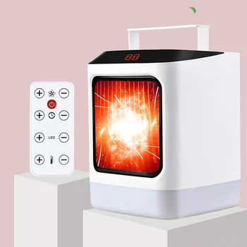 Multi-functional Small Portable Household Desktop Remote Control Heater Electric Warm Air Fan with Colorful Night Light
Multi-functional Small Portable Household Desktop Remote Control Heater Electric Warm Air Fan with Colorful Night Light
