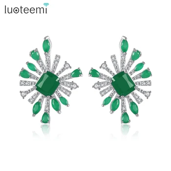 LUOTEEMI New Design Flower Stud Earrings for Women Wedding Party Paved AAA Cubic Zircon Fashion Jewelry Aretes Christmas Gift 
LUOTEEMI New Design Flower Stud Earrings for Women Wedding Party Paved AAA Cubic Zircon Fashion Jewelry Aretes Christmas Gift