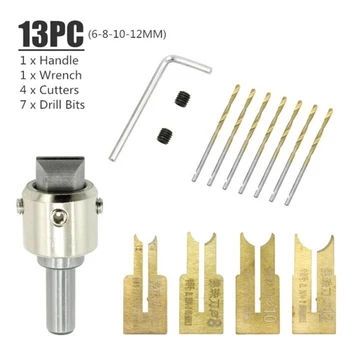 13/24 PCS Wooden Buddha Bead Maker Cutter Kit Tool Set Bead Drill Bit Milling For Jewelry DIY Handicrafts Home Decors
13/24 PCS Wooden Buddha Bead Maker Cutter Kit Tool Set Bead Drill Bit Milling For Jewelry DIY Handicrafts Home Decors
