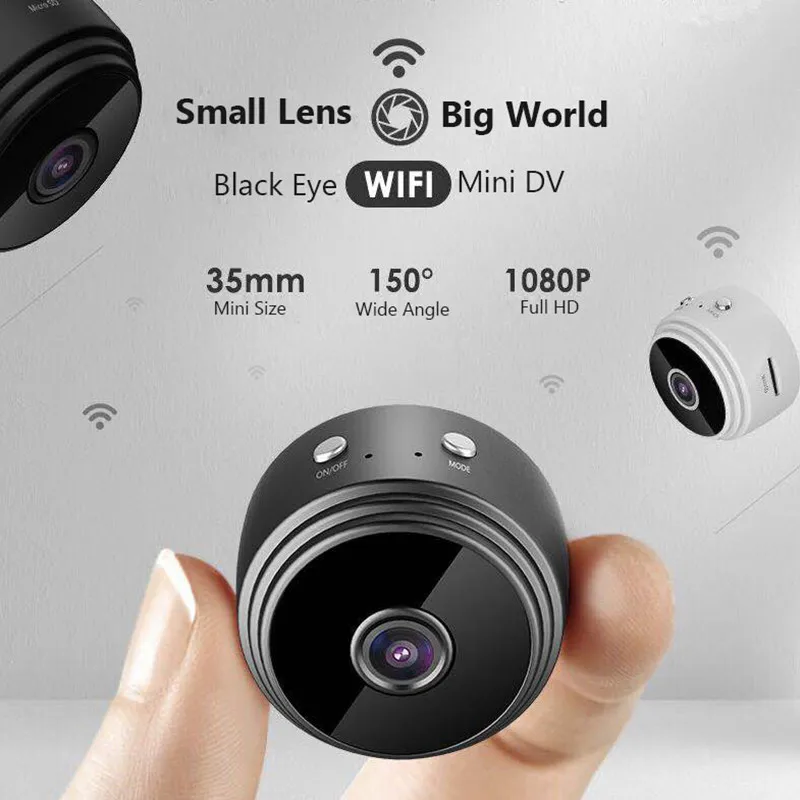 Mini Camera WiFi Home Security Camera 1080P Night Vision Wireless Surveillance Camera 150 Degrees Wide Angle Micro camera
Mini Camera WiFi Home Security Camera 1080P Night Vision Wireless Surveillance Camera 150 Degrees Wide Angle Micro camera