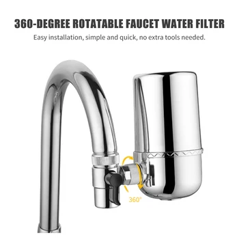 Faucet Water Filter 360-Degree Rotatable Water Tap Filtration System for Hard Water Water Purifier for Home Kitchen Bathroom
Faucet Water Filter 360-Degree Rotatable Water Tap Filtration System for Hard Water Water Purifier for Home Kitchen Bathroom