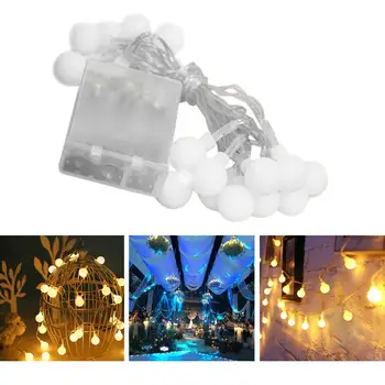8 Modes Fairy Garland LED Ball String Lights Warm White LED Lamp For Christmas Tree Wedding Home Indoor Decor Battery Powered
8 Modes Fairy Garland LED Ball String Lights Warm White LED Lamp For Christmas Tree Wedding Home Indoor Decor Battery Powered