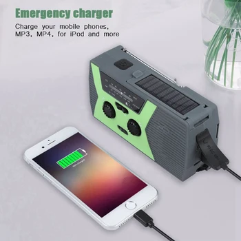 Portable Weather Radio Outdoor Solar Charging Hand Crank Emergency Radio With Led Flashlight Waterproof 
Portable Weather Radio Outdoor Solar Charging Hand Crank Emergency Radio With Led Flashlight Waterproof