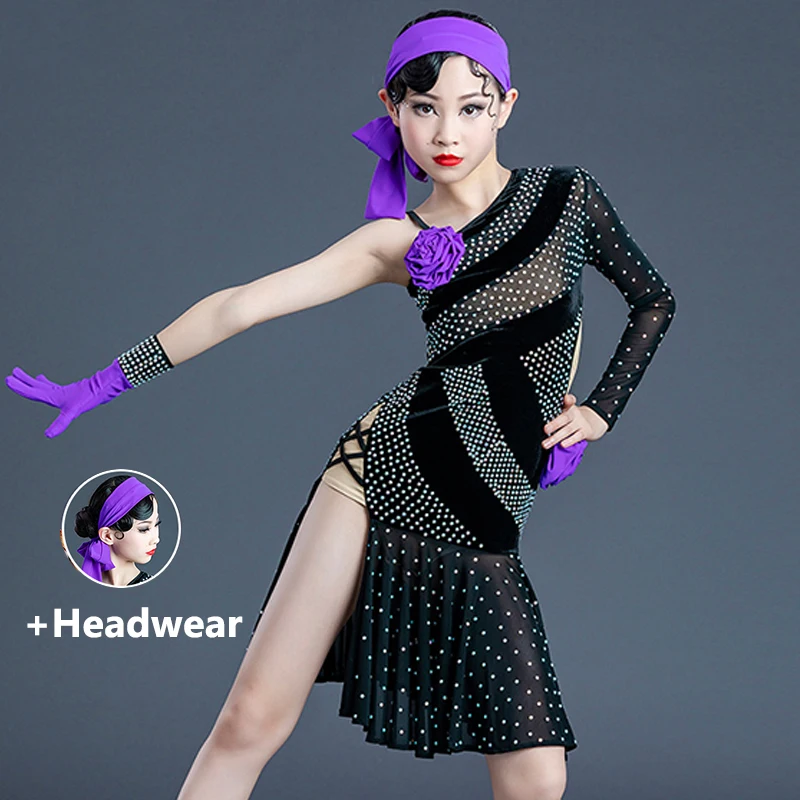 Latin Dance Competition Dress Sparkly Rhinestone Dress Black Female Girls Prom Latina Performance Clothing Stage Costume BL5707
Latin Dance Competition Dress Sparkly Rhinestone Dress Black Female Girls Prom Latina Performance Clothing Stage Costume BL5707