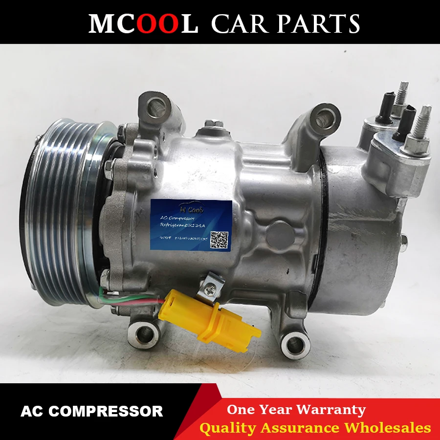 

SD6v12 A/C AC Compressor For Peugeot 206 307 Citroen C2 C3 9646273880 9655191580 9655421780 9659231580 9682930280 9684480180 143