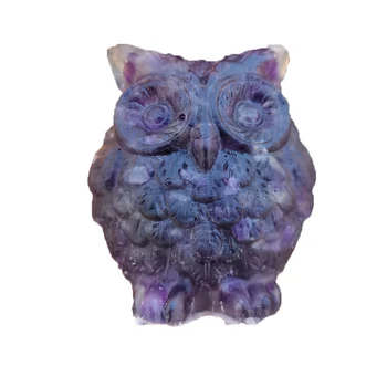 Natural Carved Owl, Amethyst Crushed Stone Synthetic Owl Mineral Quartz, Home Decor Christmas gift
Natural Carved Owl, Amethyst Crushed Stone Synthetic Owl Mineral Quartz, Home Decor Christmas gift