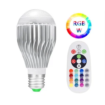 10w RGB Remote Control Bulb Lamp LED Bulb Bulb Lamp RGB Lampada Remote Control + Memory Mode Replaceable Colorful RGBW LED Lamp
10w RGB Remote Control Bulb Lamp LED Bulb Bulb Lamp RGB Lampada Remote Control + Memory Mode Replaceable Colorful RGBW LED Lamp