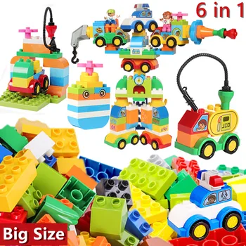 Classic Building Blocks Children Toys Compatible Duplos Big Size Bricks DIY Building Blocks Toys Car Robot Model Toys For Boys
Classic Building Blocks Children Toys Compatible Duplos Big Size Bricks DIY Building Blocks Toys Car Robot Model Toys For Boys