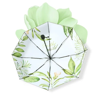 Female Mini Pocket Folding Umbrella Automatic Umbrella Rain Women Green Plants Parasol Windproof UV Protection Capsule
Female Mini Pocket Folding Umbrella Automatic Umbrella Rain Women Green Plants Parasol Windproof UV Protection Capsule