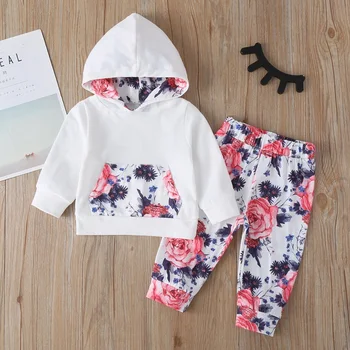 Baby Girl Clothes Set Hooded Sweatshirt + Pants Kids Outfits Spring Autumn Tracksuit For Girls Fashion Infant Clothing Suit 2pcs 
Baby Girl Clothes Set Hooded Sweatshirt + Pants Kids Outfits Spring Autumn Tracksuit For Girls Fashion Infant Clothing Suit 2pcs