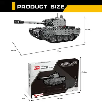 Mofun 2.4G Stainless Steel RC Tank 952PCS DIY Assembly Remote Control Tank Military Vehicle RC Car Toys Gift For Collector Kids 
Mofun 2.4G Stainless Steel RC Tank 952PCS DIY Assembly Remote Control Tank Military Vehicle RC Car Toys Gift For Collector Kids