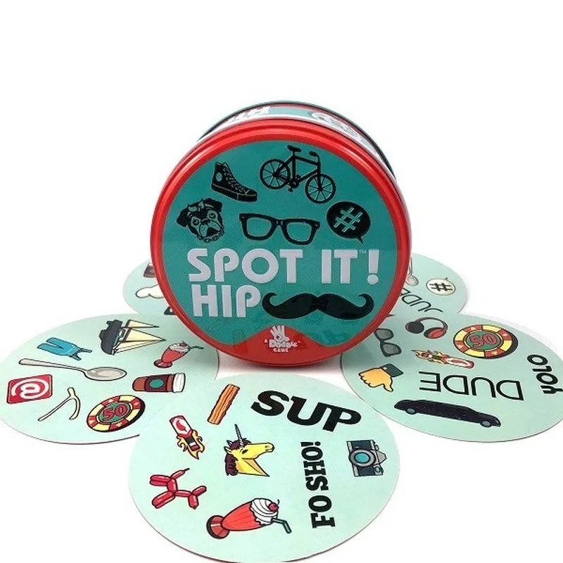 2020 New Dobble Spot It Card Game Toy Iron Box Sport Go Camping Hip Kids Board Game Gift
2020 New Dobble Spot It Card Game Toy Iron Box Sport Go Camping Hip Kids Board Game Gift