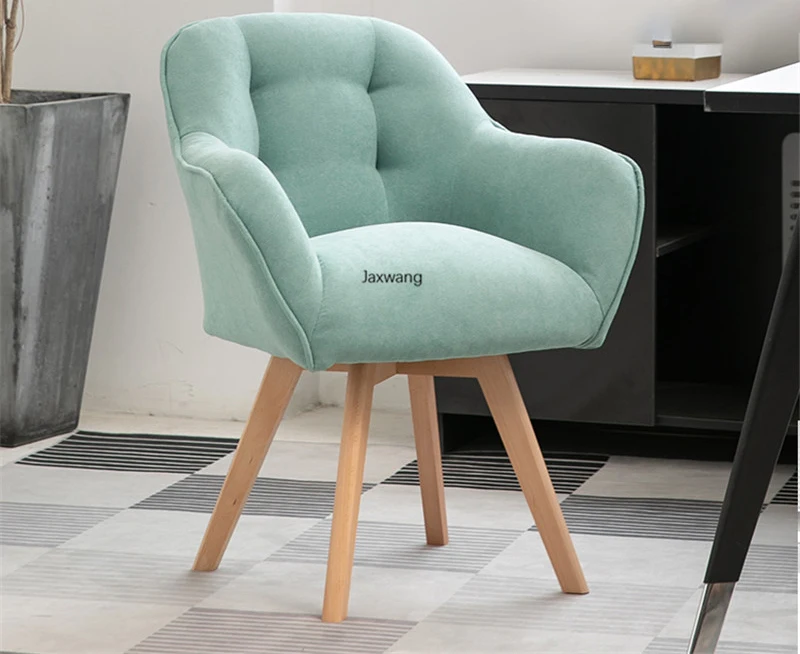 Description Picture 4 of itemSimple Office Chairs Home Comfortable Chair Student Fabric Swivel Chair Ergonomic Office Chair Minimalist Modern Soft Armchair