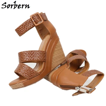 Sorbern Brown Women Sandals Shoes Wedges 2020 New Arrive Summer Style Sandals Shoes Buckle Strap Party Shoes Plus Size
Sorbern Brown Women Sandals Shoes Wedges 2020 New Arrive Summer Style Sandals Shoes Buckle Strap Party Shoes Plus Size