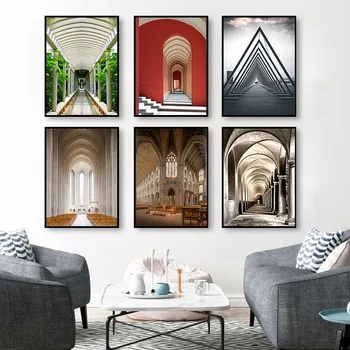Simple Architecture Modern Decoration Painting Retro Art Church Roman Column Palace Posters For Living Room
Simple Architecture Modern Decoration Painting Retro Art Church Roman Column Palace Posters For Living Room