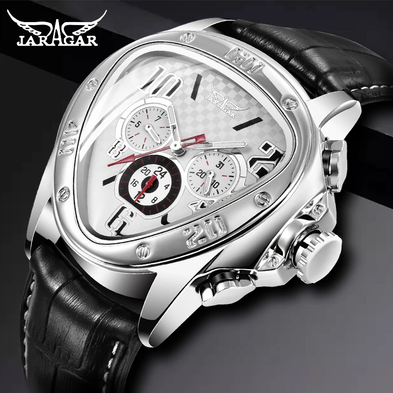 Fashion Luxury Men Automatic Mechanical Wrist Watches Top Brand WINNER Triangle Men's Watches 3 Sub-dials 6 Hands reloj hombre
Fashion Luxury Men Automatic Mechanical Wrist Watches Top Brand WINNER Triangle Men's Watches 3 Sub-dials 6 Hands reloj hombre