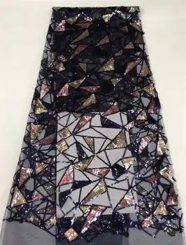 Latest Nigerian sequins lace fabric high quality Newest African tulle lace sequince fabric for 2020Evening Long Dresses
Latest Nigerian sequins lace fabric high quality Newest African tulle lace sequince fabric for 2020Evening Long Dresses