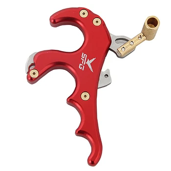 SPG 4 Finger Bow Release Caliper Thumb Trigger Grip Compound Bow Archery Aid Hunting Accessories,Red
SPG 4 Finger Bow Release Caliper Thumb Trigger Grip Compound Bow Archery Aid Hunting Accessories,Red