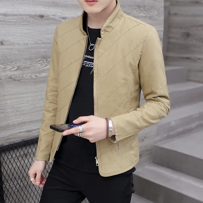 2020 New Style Stand Collar MEN'S Jacket Korean-style Fashion Men'S Wear Pure Cotton Coat Place of Origin Supply of Goods 631 
2020 New Style Stand Collar MEN'S Jacket Korean-style Fashion Men'S Wear Pure Cotton Coat Place of Origin Supply of Goods 631