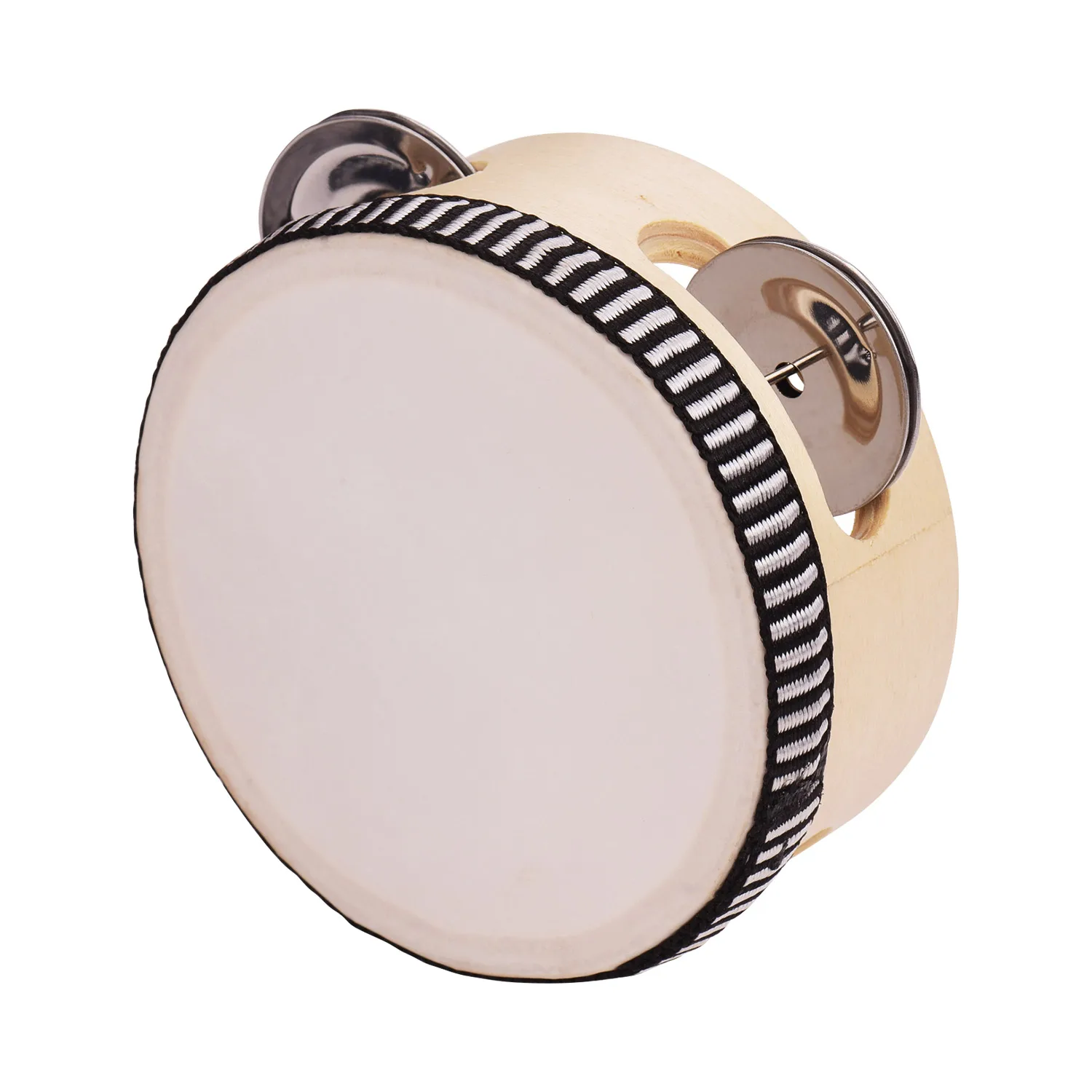 4 Inch Wooden Hand Tambourine with Metal Single Row Jingles Tambourines Entertainment Musical Timbrel for Singing Party
4 Inch Wooden Hand Tambourine with Metal Single Row Jingles Tambourines Entertainment Musical Timbrel for Singing Party