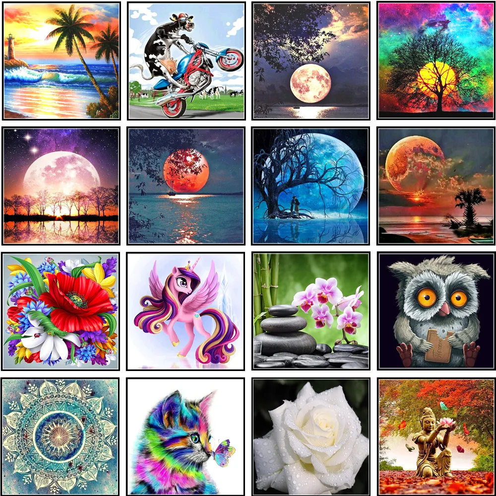 DIY 5D Diamond Painting Full Circle Diamond Embroidery Cross Stitch Mosaic Landscape Animal Adult or Child Diamond Painting
DIY 5D Diamond Painting Full Circle Diamond Embroidery Cross Stitch Mosaic Landscape Animal Adult or Child Diamond Painting
