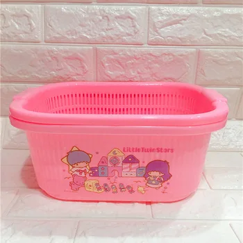Kawaii Pink Little Twin Stars My Melody Cartoon Plastic Hollow Washing Vegetable Fruit Basin Container Household Storage Basket
Kawaii Pink Little Twin Stars My Melody Cartoon Plastic Hollow Washing Vegetable Fruit Basin Container Household Storage Basket