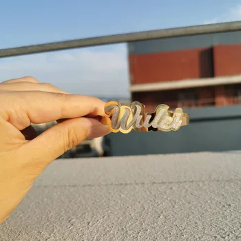 3UMeter 2020 New Custom Name Bangle Women Nameplate Bangle Stainless Steel Custom Bracelet Acrylic Bangle Gift Dropshipping
3UMeter 2020 New Custom Name Bangle Women Nameplate Bangle Stainless Steel Custom Bracelet Acrylic Bangle Gift Dropshipping