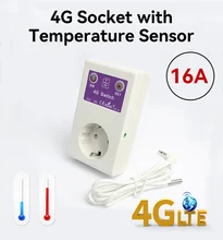 4G 16A SMS Smart Power Socket Outlet Temperature Sensor Controller Plug Intelligent Relay Switch Home Automation Remote Control
4G 16A SMS Smart Power Socket Outlet Temperature Sensor Controller Plug Intelligent Relay Switch Home Automation Remote Control