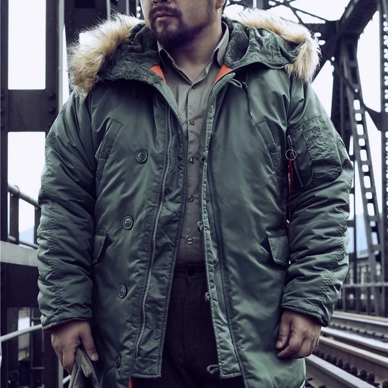 Male Winter N3B Puffer Jacket Outdoors Camping Skiing Men Long Coat Military Fur Hood Warm Camouflage Tactical Bomber Army Parka
Male Winter N3B Puffer Jacket Outdoors Camping Skiing Men Long Coat Military Fur Hood Warm Camouflage Tactical Bomber Army Parka