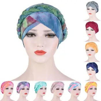 Women Tie-Dye Braid Turban Hat Elastic Hijab Cap Hair Scarf Muslim Headwear 2020
Women Tie-Dye Braid Turban Hat Elastic Hijab Cap Hair Scarf Muslim Headwear 2020