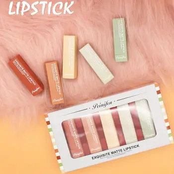 5-color Matte Lipstick Set Easy To Color Fantasy Carame Silky Moisturizing Velvet Lipstick Kit Good Use E1
5-color Matte Lipstick Set Easy To Color Fantasy Carame Silky Moisturizing Velvet Lipstick Kit Good Use E1