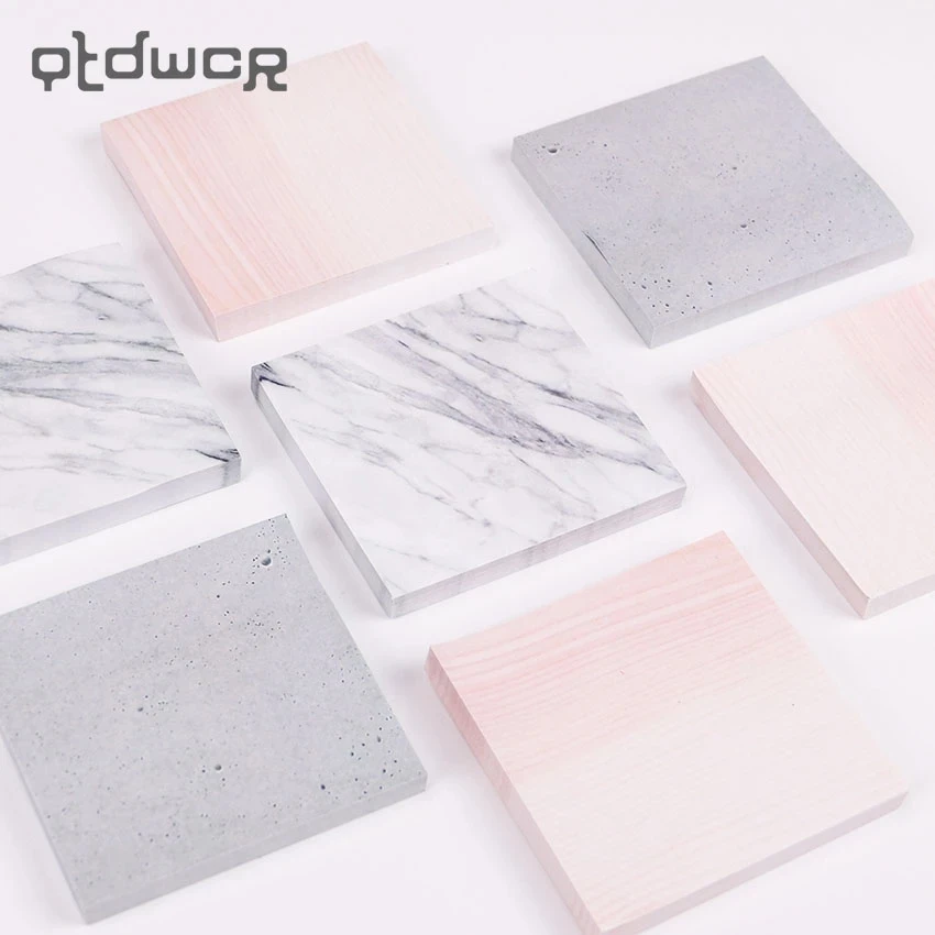 1PC Creative Marble Color Self Adhesive Memo Pad Stone Style Sticky Notes Bookmark School Office Stationery Supply
1PC Creative Marble Color Self Adhesive Memo Pad Stone Style Sticky Notes Bookmark School Office Stationery Supply