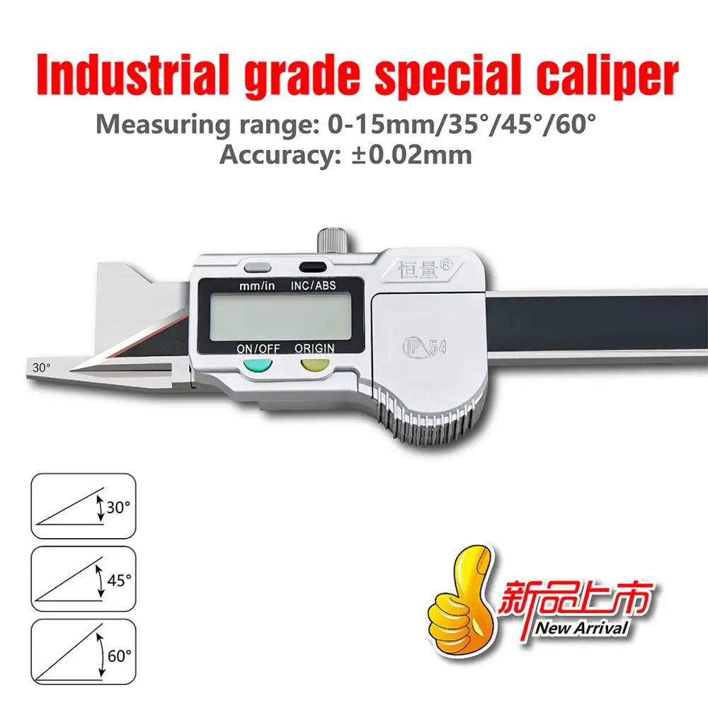 Precision Measuring Tools Digital Display Chamfering Caliper 0-30°0-45°Stainless Steel Measuring Instrument Working Angle Ruler
Precision Measuring Tools Digital Display Chamfering Caliper 0-30°0-45°Stainless Steel Measuring Instrument Working Angle Ruler