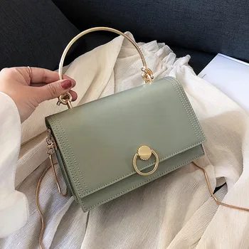 Ladies' Handbags with Metal Handle Mini Crossbody Bags for Women New Fashion Simple Style Female Shoulder Messenger Flap Bag Sac 
Ladies' Handbags with Metal Handle Mini Crossbody Bags for Women New Fashion Simple Style Female Shoulder Messenger Flap Bag Sac