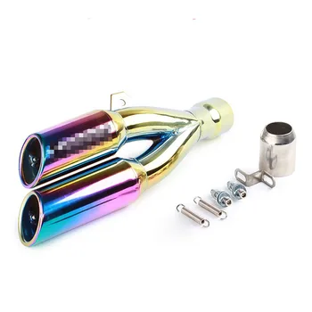51mm Motorcycle Exhaust Pipe Muffler Moto Exhaust Escape Moto Black Double Hole For Kawasaki ninja 300 ER6N Aprilia RSV4
51mm Motorcycle Exhaust Pipe Muffler Moto Exhaust Escape Moto Black Double Hole For Kawasaki ninja 300 ER6N Aprilia RSV4