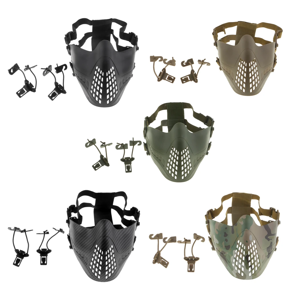 Nylon Adjustable Half Face Mesh Mask Lower Face Protective Mask Compatible with Goggles AF Fast Helment Scarf Hat
Nylon Adjustable Half Face Mesh Mask Lower Face Protective Mask Compatible with Goggles AF Fast Helment Scarf Hat