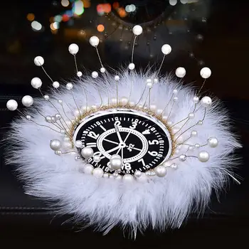 Car Ornaments Dashboard Feather Anti-Slip Mat Pearl Clock Automobile Non-slip Pad For Phone Auto Interior Accessories For Women
Car Ornaments Dashboard Feather Anti-Slip Mat Pearl Clock Automobile Non-slip Pad For Phone Auto Interior Accessories For Women