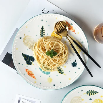 Japanese Art Ceramic Western Steak Flat Plate Simple Home Round 10 Inch Main Course Sushi Fruit Dessert Plate Kitchen Tableware
Japanese Art Ceramic Western Steak Flat Plate Simple Home Round 10 Inch Main Course Sushi Fruit Dessert Plate Kitchen Tableware