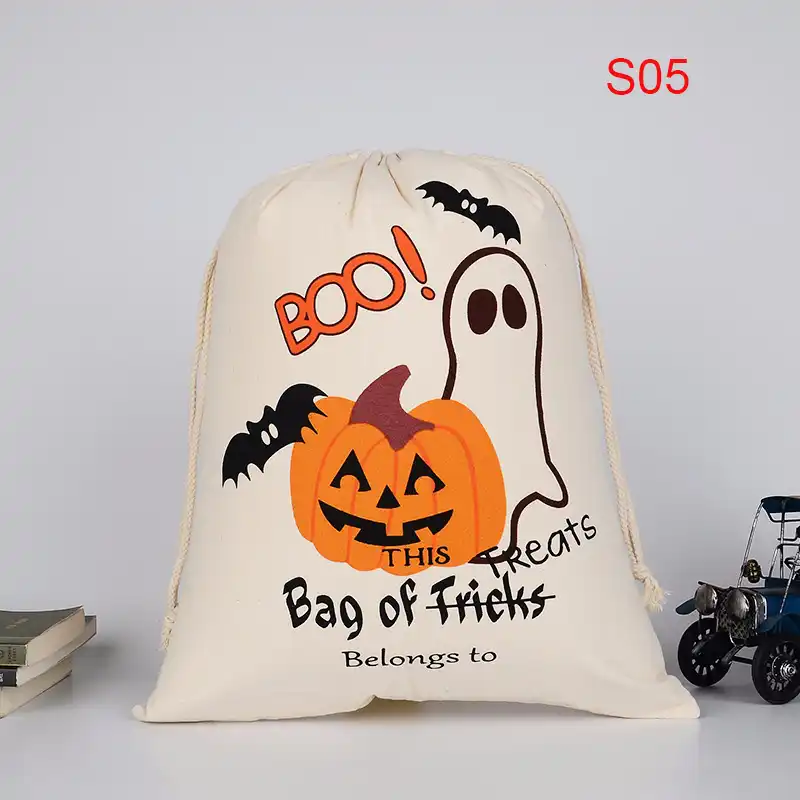 halloween bags trick or treat candy bags drawstring gift sacks