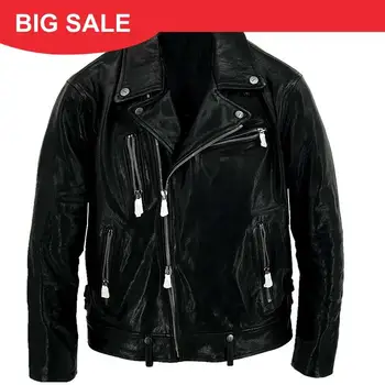 2020 Black Men Slim Fit Biker's Leather Jacket Plus Size XXXXL Genuine Sheepskin Spring Fashion Leather Coat FREE SHIPPING
2020 Black Men Slim Fit Biker's Leather Jacket Plus Size XXXXL Genuine Sheepskin Spring Fashion Leather Coat FREE SHIPPING