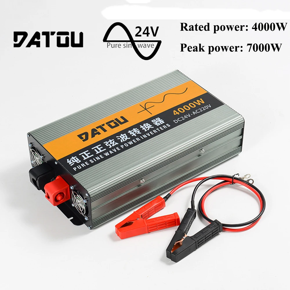 6000W Car Power Inverter DC 12V 24V To AC 220v Voltage Converter Power Adapter Charger Converter Transformer Car Accessories
6000W Car Power Inverter DC 12V 24V To AC 220v Voltage Converter Power Adapter Charger Converter Transformer Car Accessories